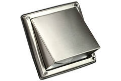 Rejilla frontal de acero inoxidable de 100 mm con compuerta antirretorno de entrada alta - EL-SS-BD100 SS