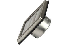 Rejilla frontal de acero inoxidable de 125 mm con aletas móviles de entrada alta - EL-SS-OP125 SS