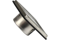 Rejilla frontal de acero inoxidable de 125 mm con aletas móviles de entrada alta - EL-SS-OP125 SS