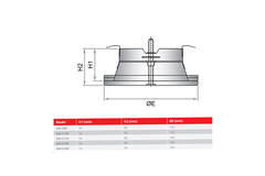 Válvula de escape de ventilación 80 mm con muelles metálicos - SAV-C80 RAL9010