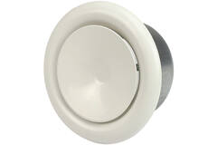 Válvula de ventilación 100 mm metal - S-DVS100 RAL9010
