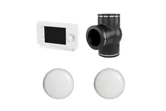 Ubbink kit RF 0.53 3 Válvula de 3 vías control reloj 2 x sensor de CO²