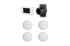Ubbink kit RF 0,49 Válvula de 3 vías control reloj 4x sensor de CO²