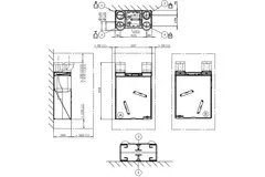 Unidad de ventilación mecánica con recuperación de calor Itho Daalderop HRU 200 ECO E RFT High-rise 200  m³/h - enchufe euro