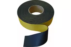 Cinta aislante neutral 75 mm - negra (rollo 15m)