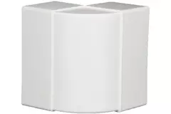 Codo vertical rectangular de plástico 90º 110x55 mm - KLV