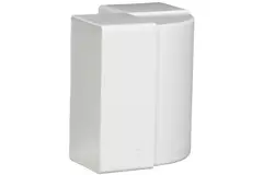 Codo vertical rectangular de plástico 90º 110x55 mm - KLV