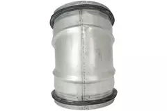 Codo helicoidal corto y redondo 45º Ø 80 mm para tubos helicoidales