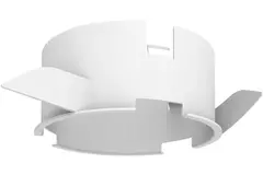 Casquillo de montaje para válvula Vent-Axia UniflexPlus RV (collarín RVK) - blanco 125mm