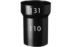 Reductor de plástico Ubbink 110/131 l.w 15 cm