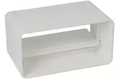 Válvula de no retorno rectangular de plástico 110x55 mm - KV