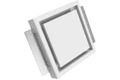 Ergovent válvula de ventilación sin marco empotrable cuadrada 100 mm