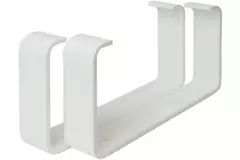 Soportes rectangulares de plástico (2 unidades) 110x55 mm