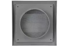 Rejilla de ventilación de sobrepresión de lamas de 190x190 de diámetro: 125 gris - ND12ZP