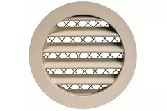 Rejilla de aluminio Ø100 beis - MRA100Y - RAL1015
