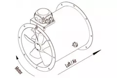 Ventilador axial de conducto 315mm - AL 315 D2 01