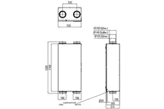 Zehnder Stork unidad de VMC con recuperación de calor WHR 920 Basis RF R