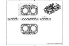 Caja de subdistribución Vent-Axia Uniflexplus con 18x Ø69 mm conexión laterial con boquilla Ø160 mm