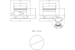 Válvula RLV Imaginair Ø 125 mm - muelles de instalación + anillo - negro