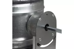 Compuerta de regulación controlada por motor Ø 315 mm para tubos helicoidales