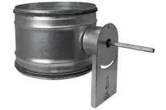 Compuerta de regulación controlada por motor Ø 315 mm para tubos helicoidales