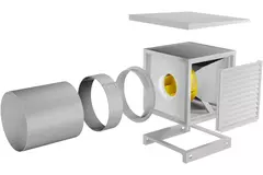 Extractor de caja flujo de aire exterior del motor - MPC 225 E2 T21