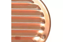 Rejilla metálica de ventilación redonda Ø 160 mm cobre - MR160Cu