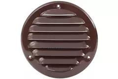 Rejilla de ventilación metálica redonda Ø 125 mm marrón - MR125B - RAL8016