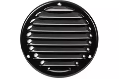 Rejilla de ventilación metálica redonda Ø 125mm negro - MR125M - RAL9005