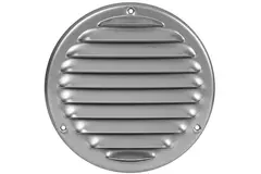 Rejilla de ventilación metálica redonda 100 mm gris - MR100P - RAL9006