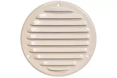 Rejilla de ventilación metálica redonda Ø 125mm beige - MR125Y - RAL1015