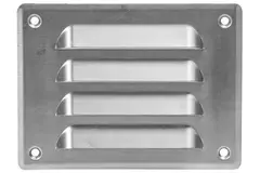 Rejilla de ventilación metálica cuadrada 140x105 mm aluminio - MR14105Al