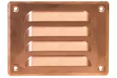 Rejilla de ventilación metálica cuadrada 140x105 mm cobre - MR14105Cu