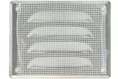 Rejilla de ventilación metálica cuadrada 140x105 mm aluminio - MR14105Al