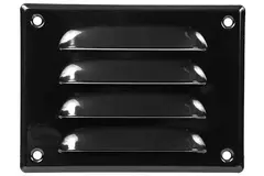 Rejilla de ventilación metálica cuadrada 140x105 mm negro - MR14105M - RAL9005