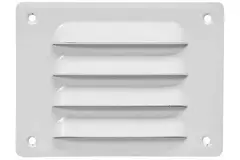 Rejilla de ventilación metálica cuadrada 140x105 mm blanco - MR14105