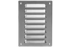 Rejilla de ventilación metálica cuadrada 140x190 mm aluminio - MR1419Al