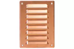 Rejilla de ventilación metálica cuadrada 140x190 mm cobre - MR1419Cu