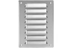Rejilla de ventilación metálica cuadrada 140x190 mm acero inox. - MR1419i