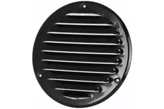Rejilla de ventilación metálica redonda Ø 160 mm negro - MR160M - RAL9005