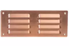 Rejilla de ventilación metálica cuadrada 260x105 mm cobre - MR26105Cu
