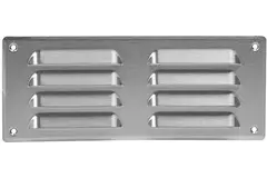 Rejilla de ventilación metálica cuadrada 260x105 mm acero inox. - MR26105i