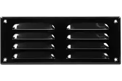 Rejilla de ventilación metálica cuadrada 260x105 mm negro - MR26105M - RAL9005
