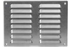 Rejilla de ventilación metálica cuadrada 260x190 mm Zinc - MR2619Zn