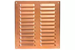 Rejilla de ventilación metálica cuadrada 260x280 mm cobre - MR2628Cu