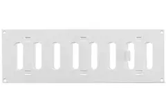 Rejilla metálica rectangular ajustable 300x100 blanco - MR3010R - RAL9016