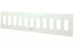 Rejilla metálica rectangular ajustable 400x100 blanco - MR4010R - RAL9016