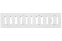 Rejilla metálica rectangular ajustable 400x100 blanco - MR4010R - RAL9016