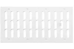 Rejilla metálica ajustable 400x200 mm blanco - MR4020R - RAL9016