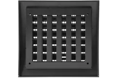 Rejilla de pared regulable 190x190 mm antracita - N12RA